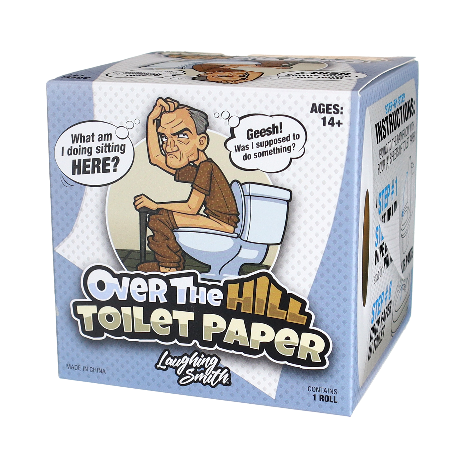 Over the Hill Toilet Paper - Funny Gag Gifts for Men & Old People