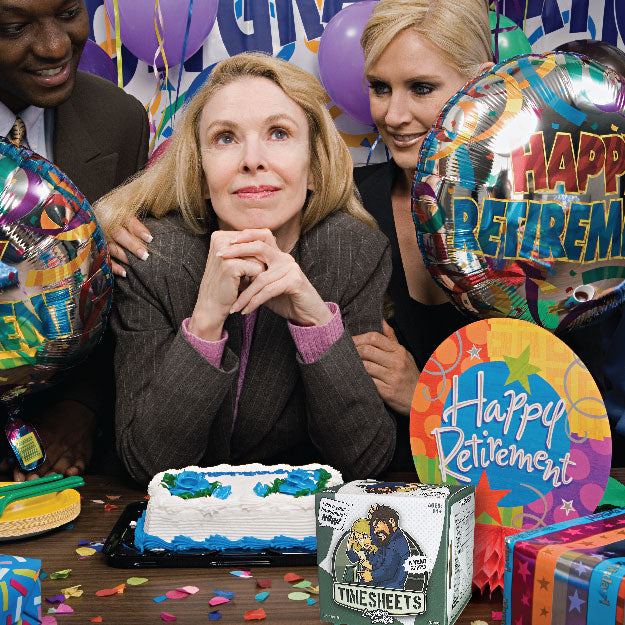 Time Sheet Funny Toilet Paper - Humorous Retirement Gift for Men & Women