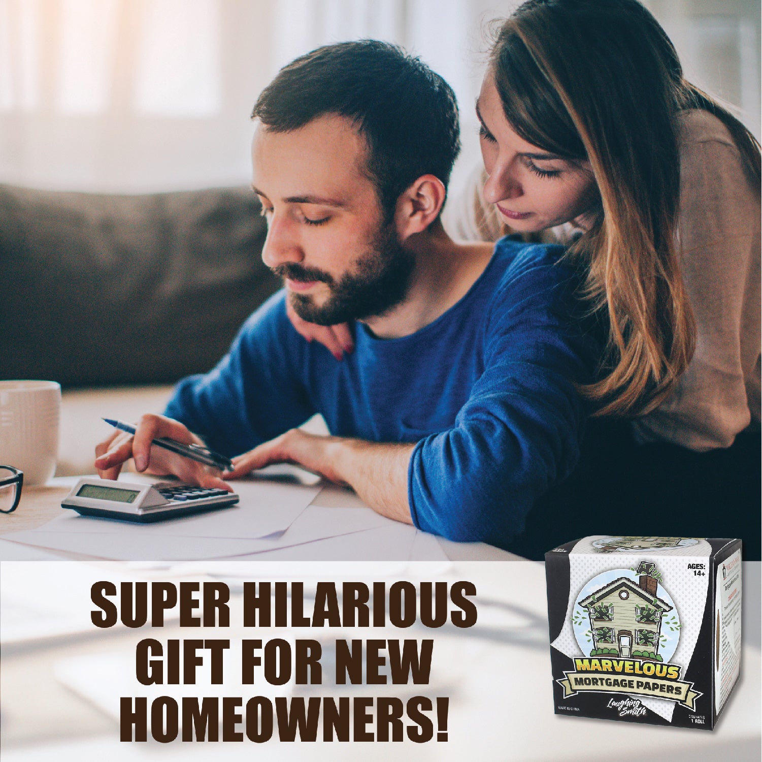 Mortgage Papers Funny Toilet Paper - Gag Gift for New Home - Housewarming