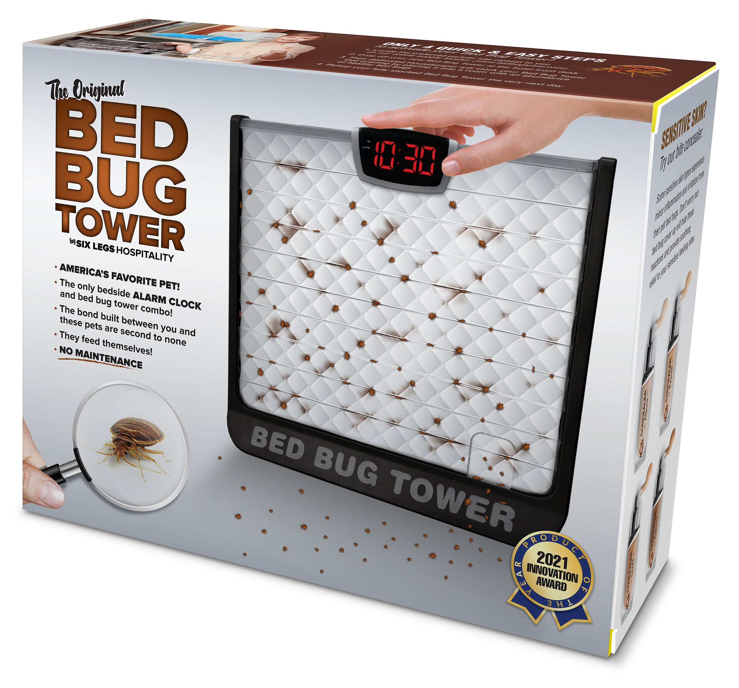 Laughing Smith Bed Bug Tower - Prank Gag Gift Box
