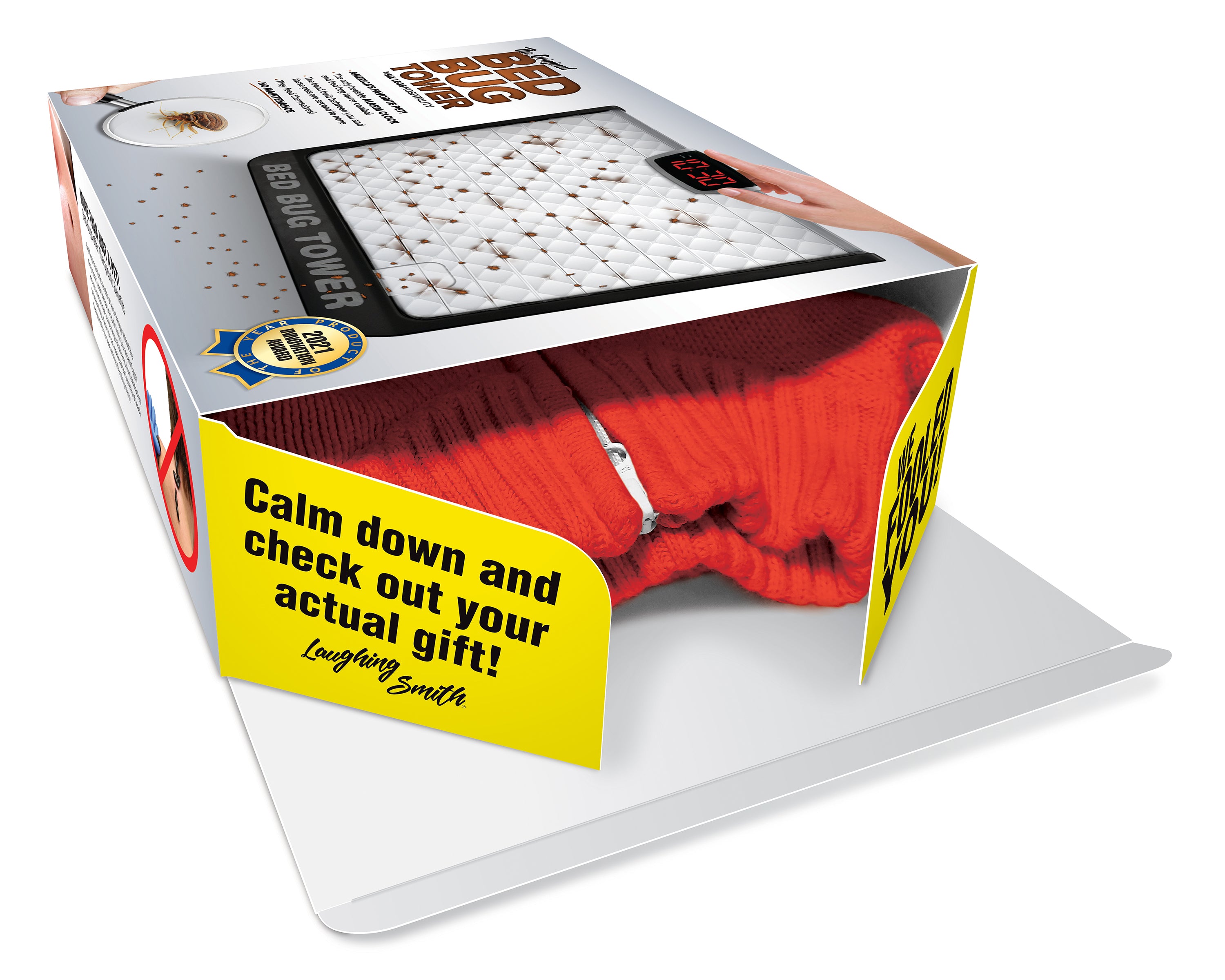 Laughing Smith Bed Bug Tower - Prank Gag Gift Box
