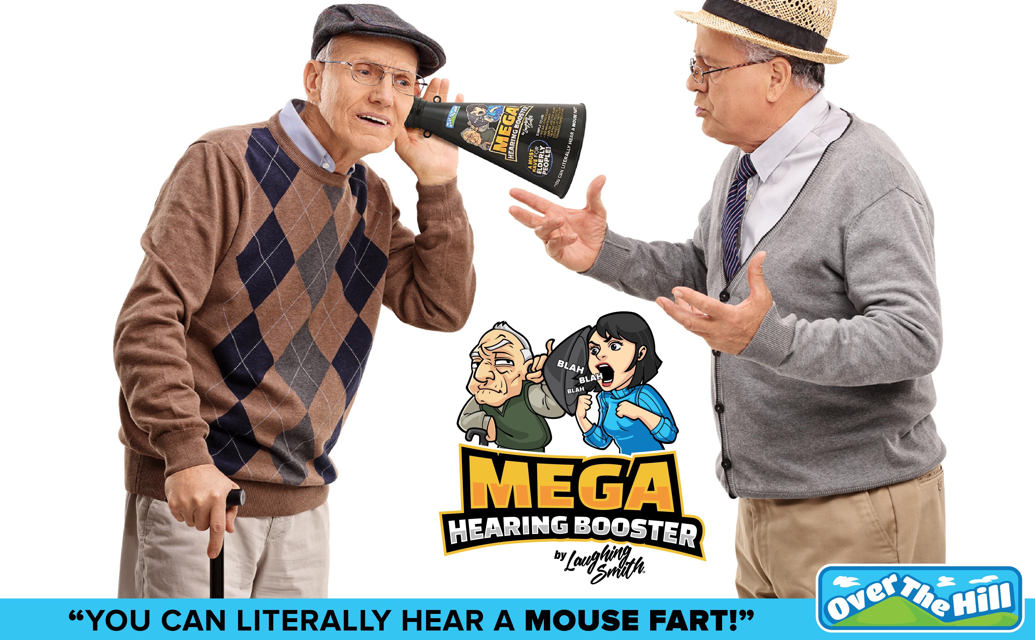 Mega Hearing Booster - Prank Hearing Amplifier Ear Trumpet - Over The Hill