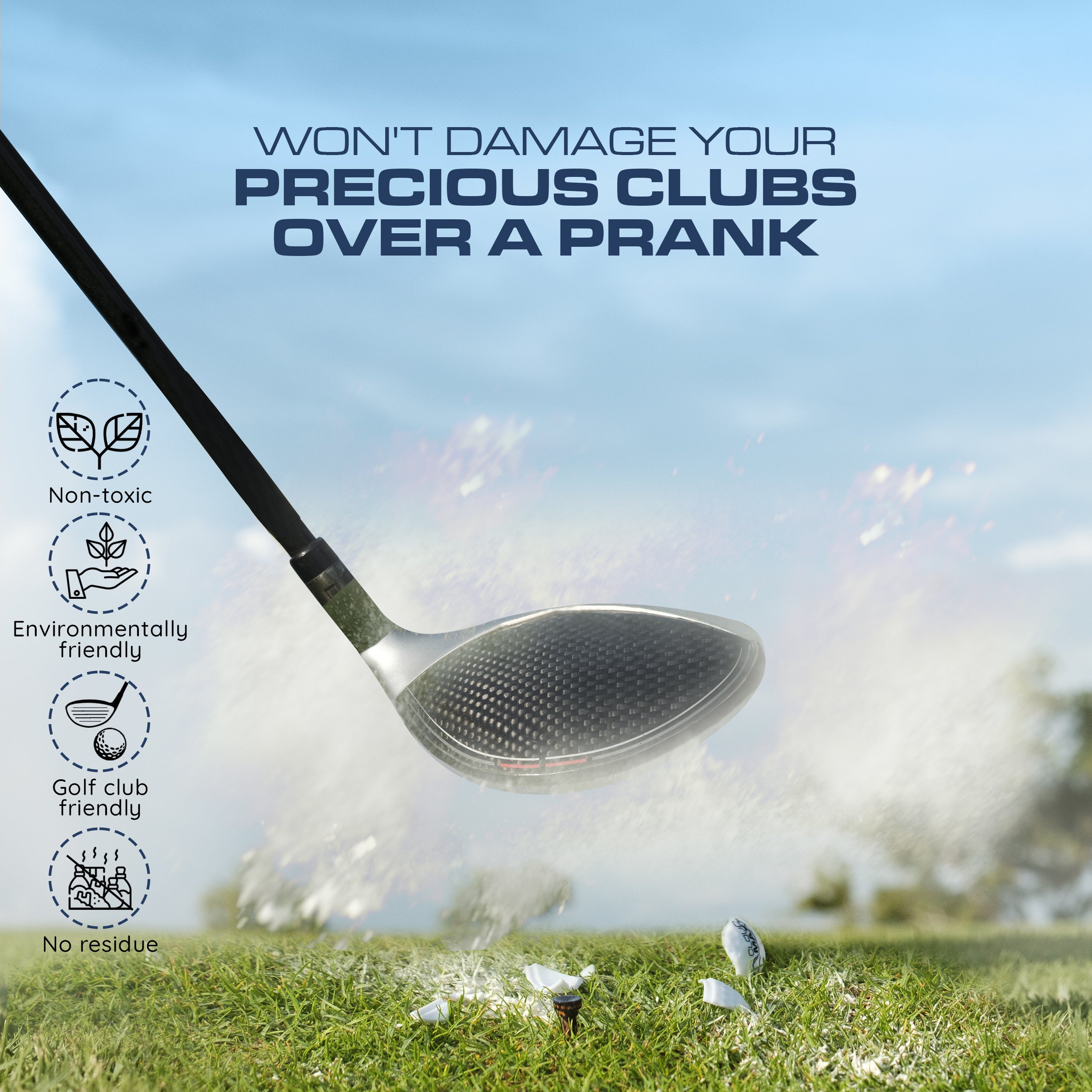 Laughing Smith Prank Golf Balls - Funny Exploding Golf Ball Trick - Gag Golfing Gifts for Men Women Kids - Fun Joke Novelty Golf Lovers Gift Cool Golf Accessories - Prankster Stuff for Adults - 3 Pack