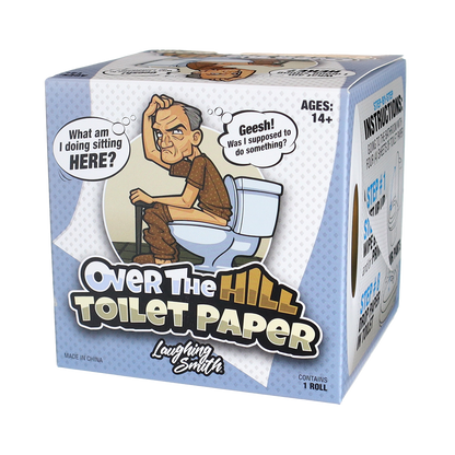 Over the Hill Toilet Paper - Funny Gag Gifts for Men & Old People