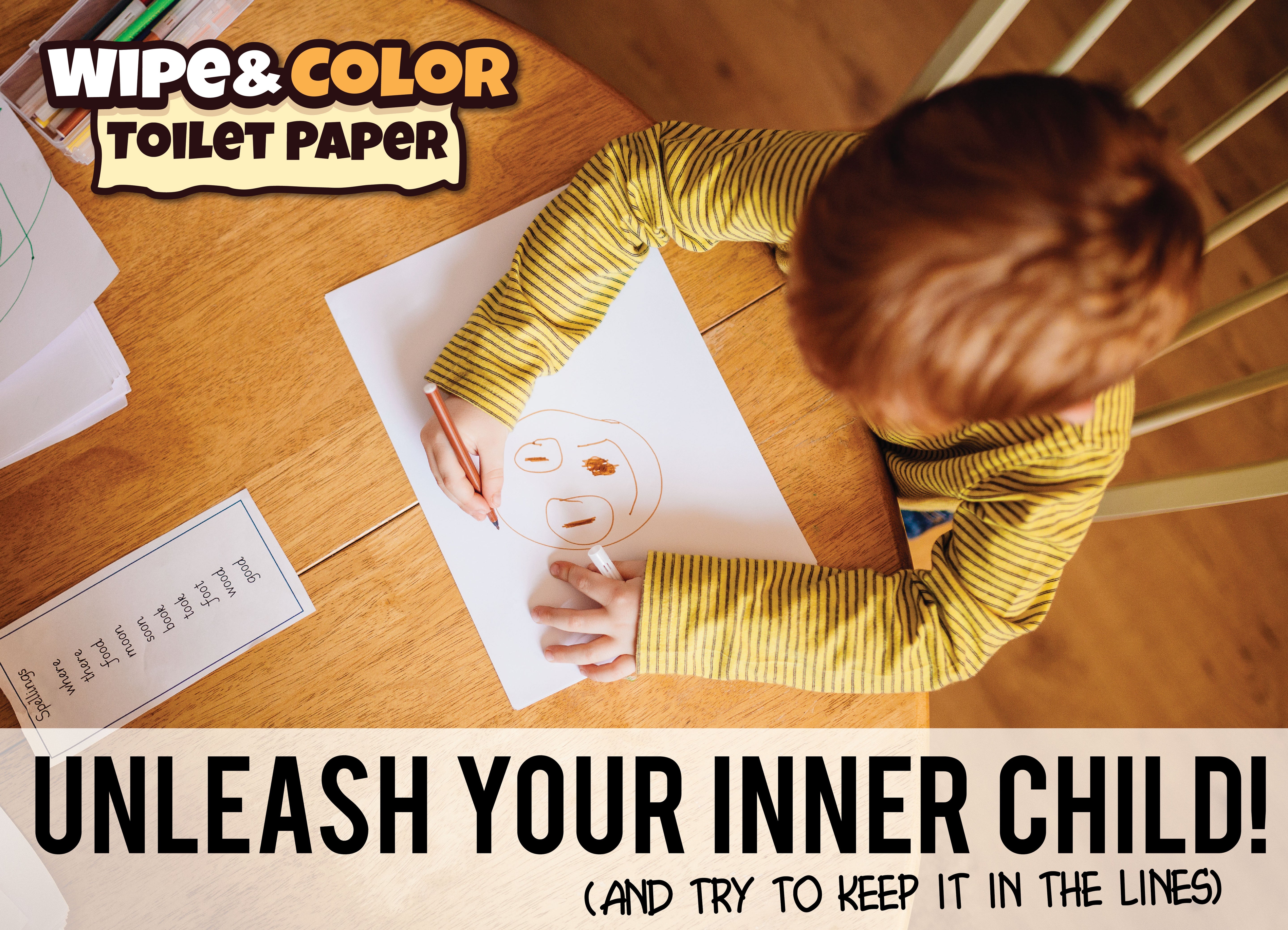 Wipe & Color Funny Toilet Paper