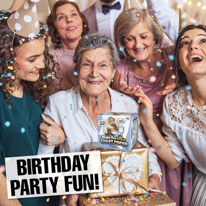 Over the Hill Toilet Paper - Funny Gag Gifts for Men & Old People