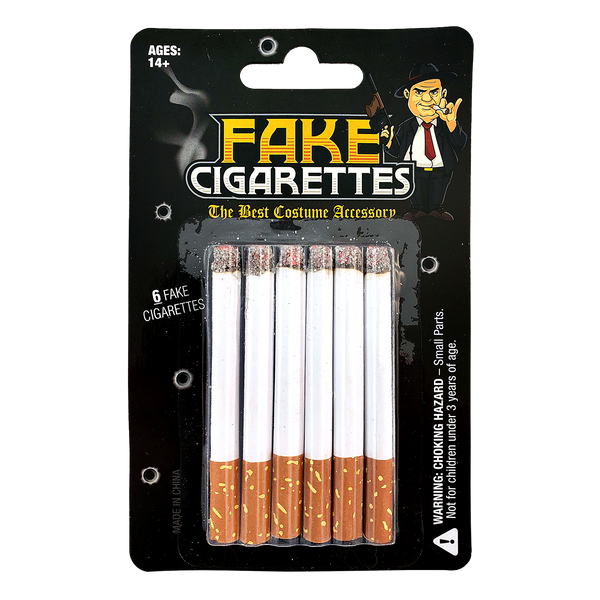 Fake Cigarettes (Pack of 6) - Realistic Movie, Stage & Costume Theatre Props