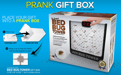 Laughing Smith Bed Bug Tower - Prank Gag Gift Box