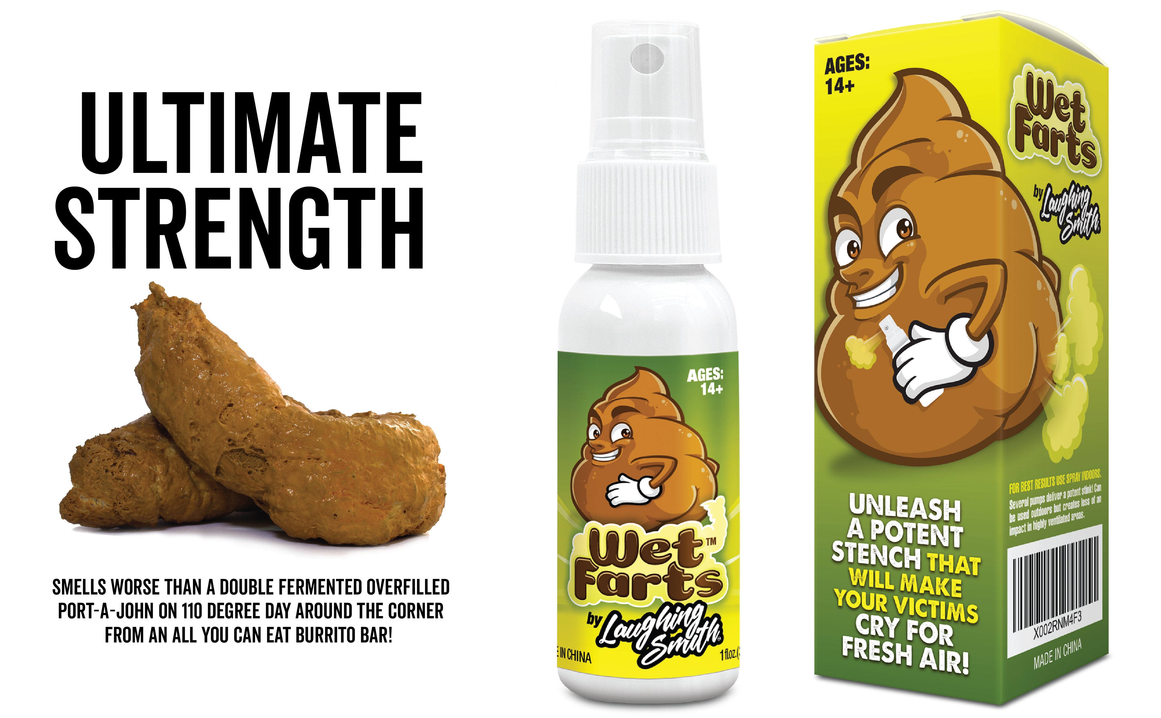 Wet Farts - Potent Ass Fart Spray - Extra Strong Stink